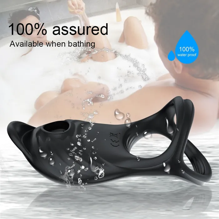 soniker Male Sex Toys Cock Ring Vibrator for Man with Sucking Function Penis Rings Remote Control Clit Stimulator 5 Vibration