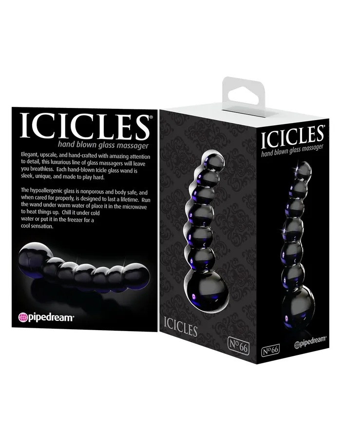 Anal Pipedream Products Icicles 66 Black