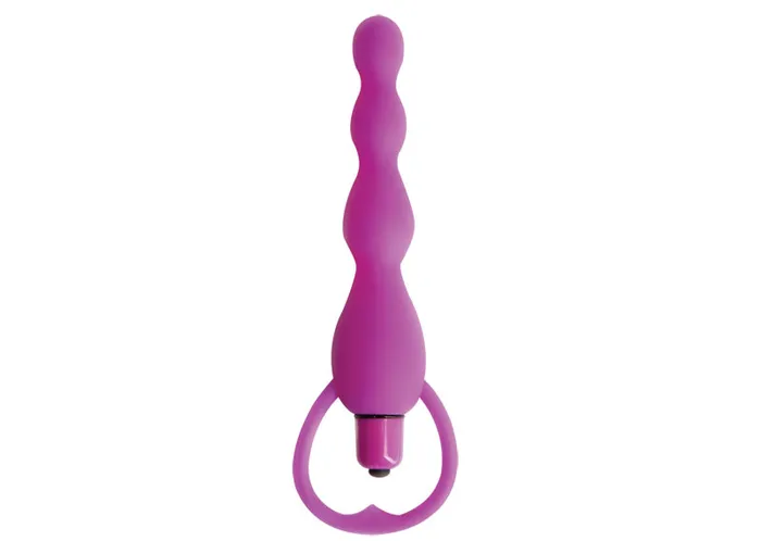 Anal Topco Climax Silicone Vibrating Anal Beads Purple