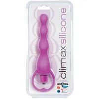 Anal Topco Climax Silicone Vibrating Anal Beads Purple
