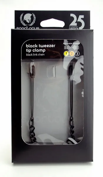 Black Tweezer Clamp WLink Chain Spartacus Anal