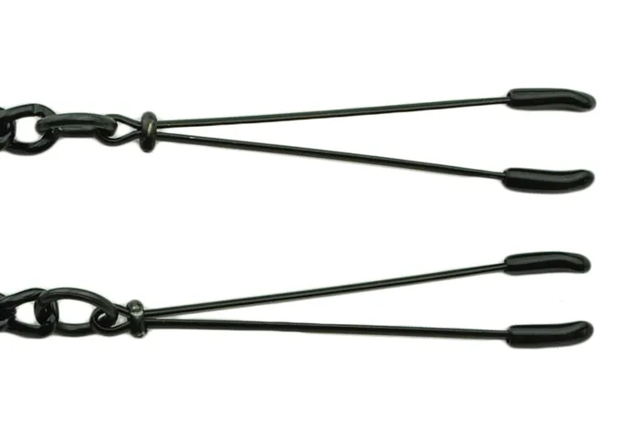 Black Tweezer Clamp WLink Chain Spartacus Anal