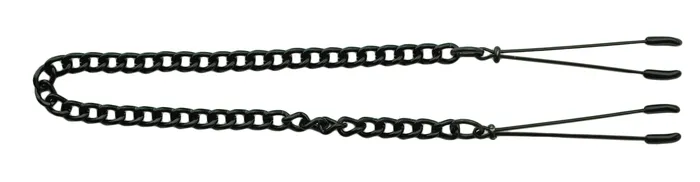 Black Tweezer Clamp WLink Chain Spartacus Anal