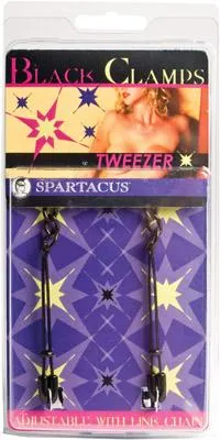Black Tweezer Clamp WLink Chain Spartacus Anal
