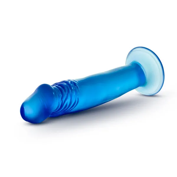 Blush Novelties Female Sex Toys B Yours Sweet N Small 6in Dildo With Suction Cup Blue