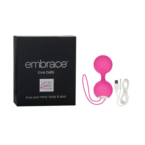 California Exotic Novelties Dildos Embrace Love Balls Pink