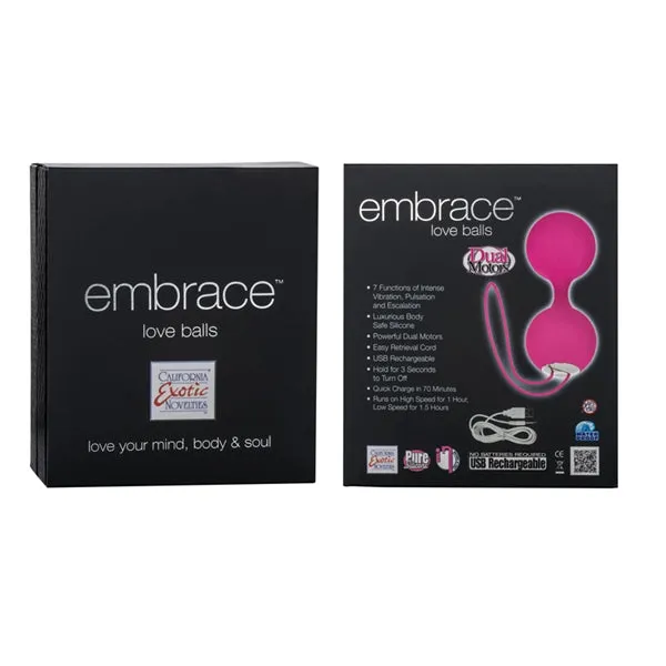 California Exotic Novelties Dildos Embrace Love Balls Pink