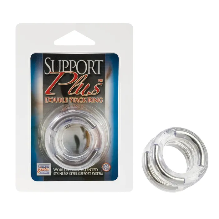 Couples California Exotic Novelties Support Plus Double Stack Ring
