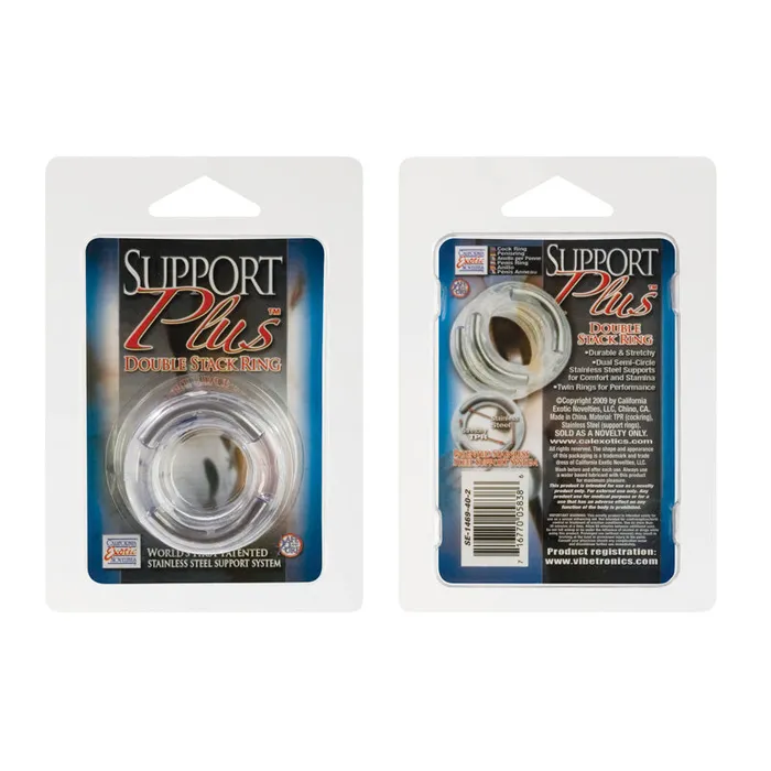Couples California Exotic Novelties Support Plus Double Stack Ring