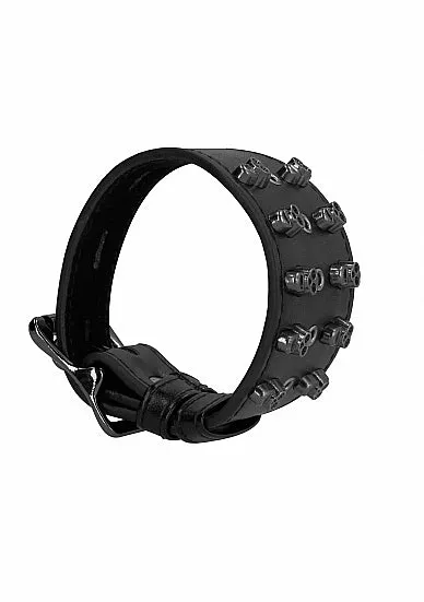 Couples SHOTS AMERICA Ouch Skulls Bones Bracelet With Skulls Black
