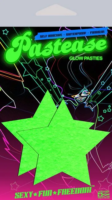 Dildos Pastease Glow In The Dark Stars Pasties Pastease