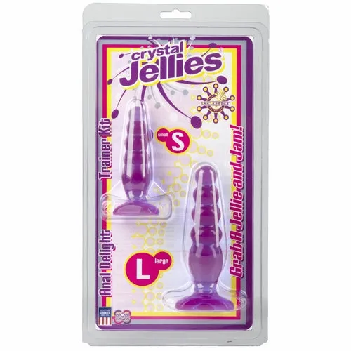 Doc Johnson Novelties Crystal Jellies Anal Trainer Kit Purple Anal