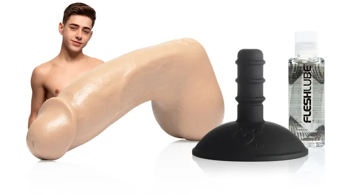 Fleshlight Female Sex Toys Joey Mills Dildo Pack with Fleshlube Slide