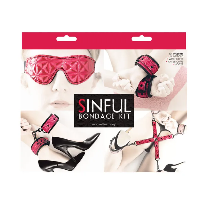 NS Novelties Couples Sinful Bondage Kit Pink