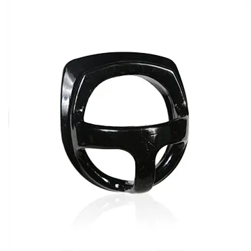 Perfect Fit Male Sex Toys Ball Splitter Ring Black