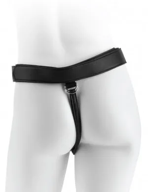 Pipedream Products Kc StrapOn Harness With 9 Uncut Hollow Cock Tan Female Sex Toys