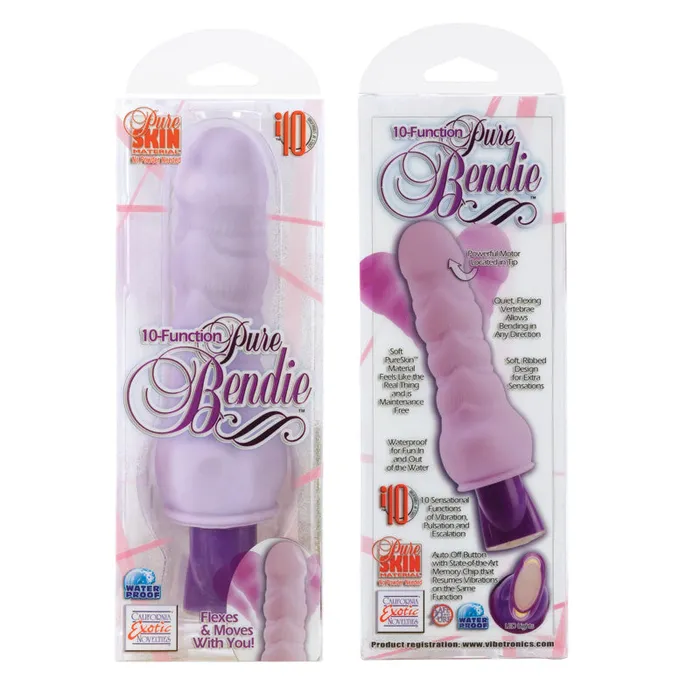 Pure Bendie Purple 10 Function California Exotic Novelties Vibrators