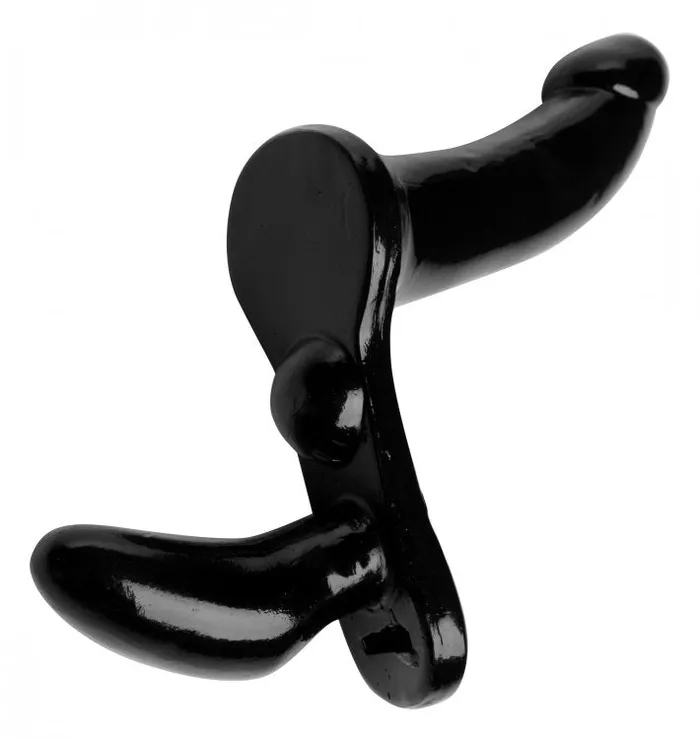 Strap U Plena Noir Double Sided Penetration Strap On Harness XR Brands Female Sex Toys Strap U Plena Noir Double Sided Penetration Strap On Harness XR Brands Female Sex Toys