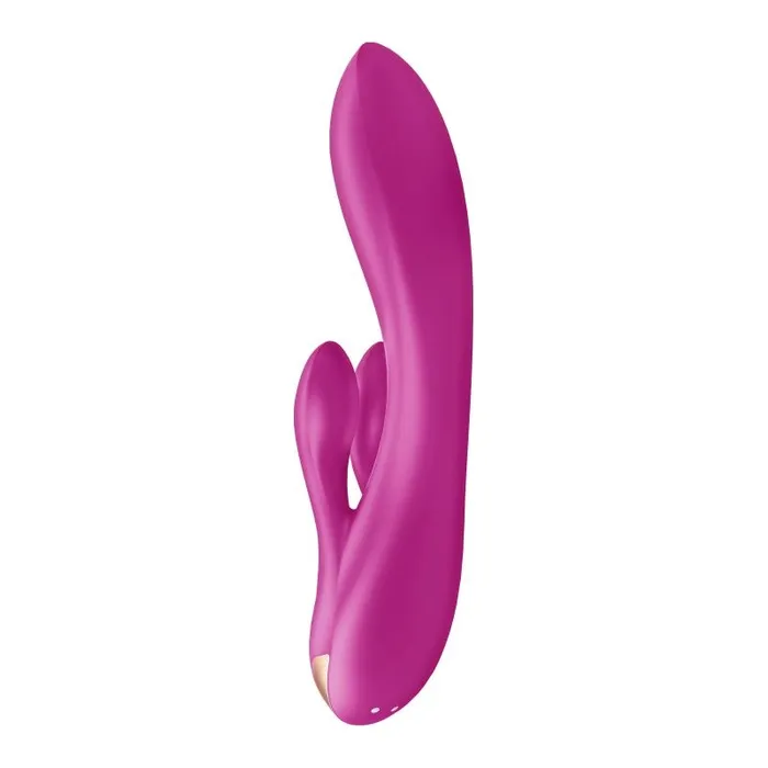 Vibrant Vibes Australia Quality Sex Toys Great Prices Vibrators Satisfyer Double Flex App Rabbit Vibrator Violet