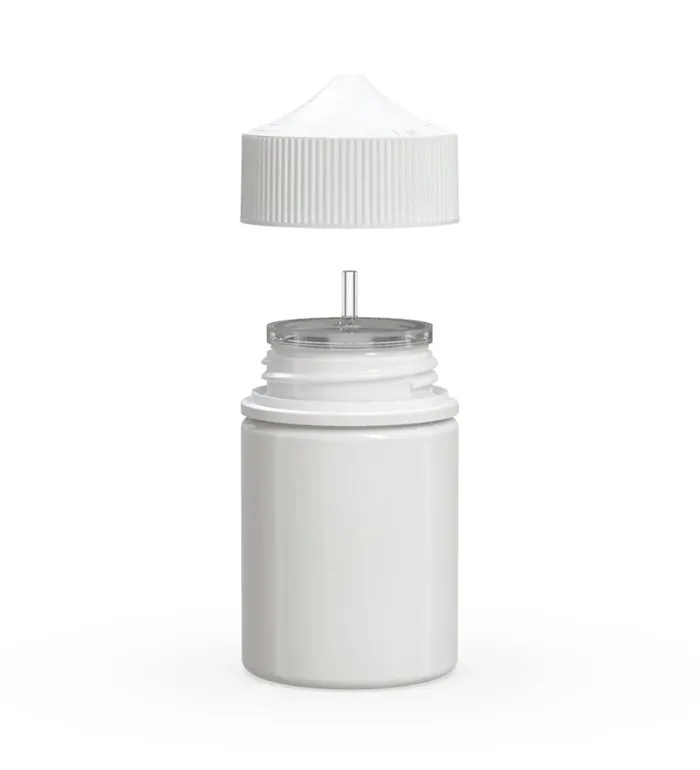 Vibrators Chubby Gorilla Chubby Gorilla 60ML Stubby Unicorn Bottle Opaque White BottleWhite Cap