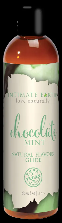 Vibrators Intimate Earth Intimate Earth Chocolate Mint Glide 2 Oz