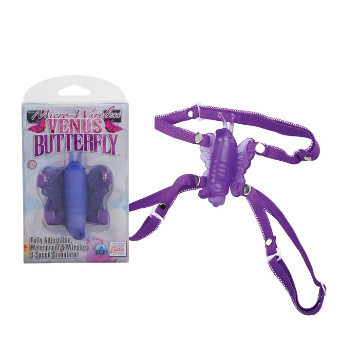 Vibrators Micro Wireless Venus Butterfly Purple California Exotic Novelties