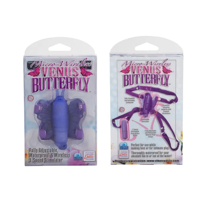 Vibrators Micro Wireless Venus Butterfly Purple California Exotic Novelties
