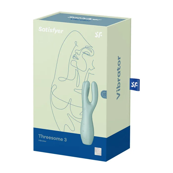 Vibrators Satisfyer Threesome 3 Layon Vibrator Mint Satisfyer
