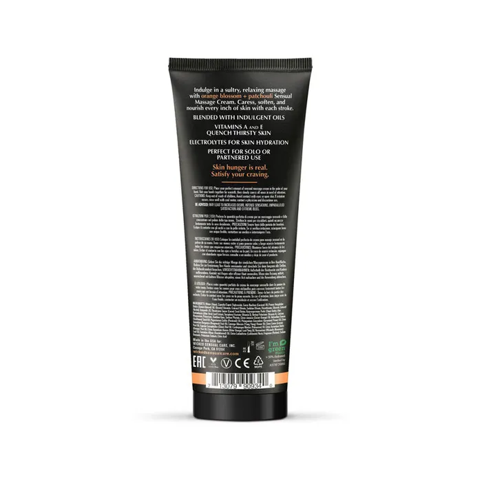 Wicked ORANGE BLOSSOM PATCHOULI Sensual Massage Cream Wicked Couples Wicked ORANGE BLOSSOM PATCHOULI Sensual Massage Cream Wicked Couples