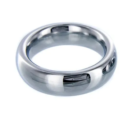 XR Brands Male Sex Toys Master Series Steel Donut Cock Ring 175in