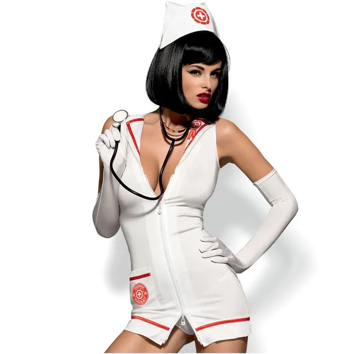 OBSESSIVE EMERGENCY DRESS WITH STEHOSCOPE SM OBSESSIVE COSTUMES Male Sex Toys OBSESSIVE EMERGENCY DRESS WITH STEHOSCOPE SM OBSESSIVE COSTUMES Male Sex Toys