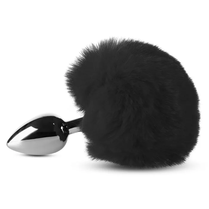 Pleasuremalta Male Sex Toys Metallic Anal Plug with Short Black Tail Small Size Pleasuremalta Male Sex Toys Metallic Anal Plug with Short Black Tail Small Size