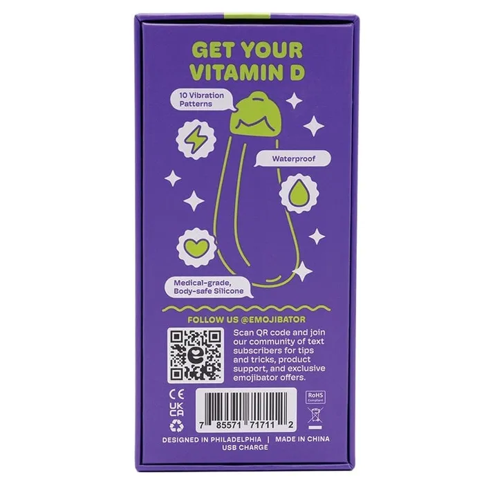 Vibrators Eggplant Vibe Emojibator