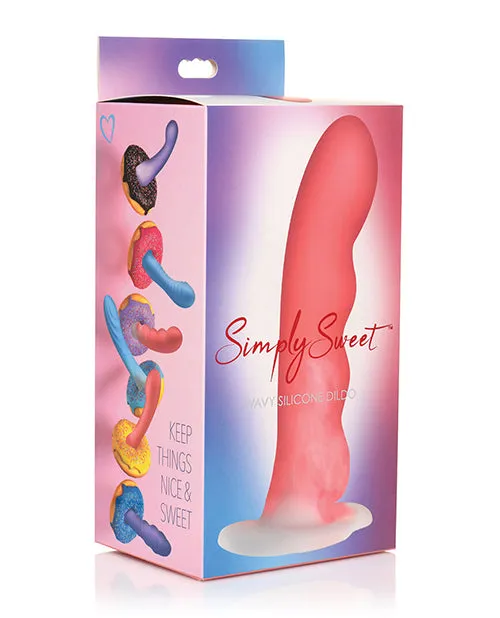 Dildos Curve Curve Toys Simply Sweet 7 Wavy Silicone Dildo