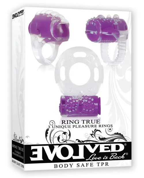 Evolved Ring True Unique Pleasure Rings Kit 3 Pack Evolved Couples