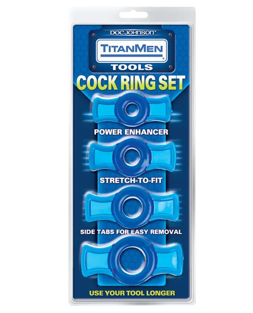 Male Sex Toys Doc Johnson Titanmen Cock Ring Set Male Sex Toys Doc Johnson Titanmen Cock Ring Set
