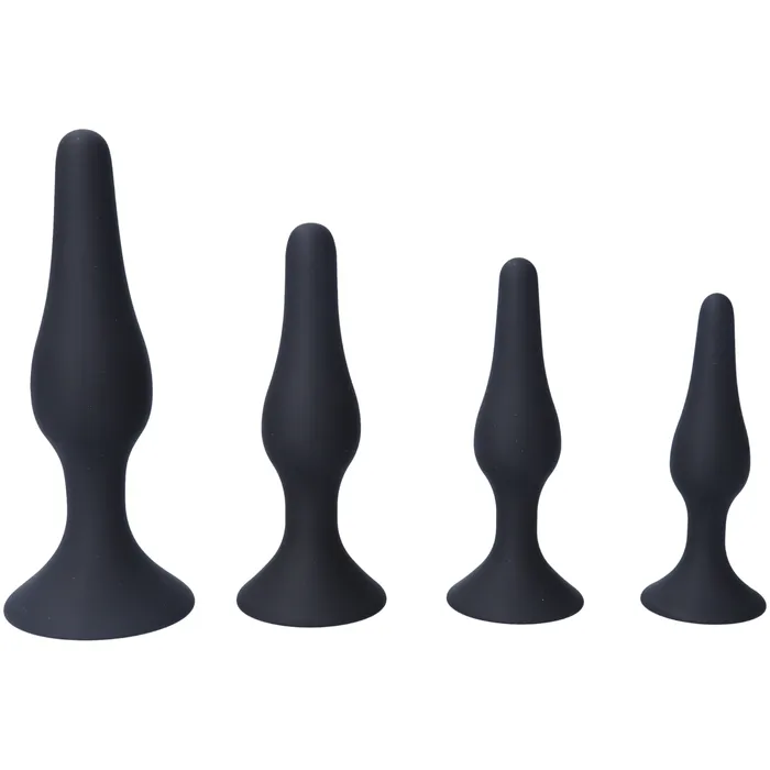 Pink BOB Anal Silicone Anal Plug Kit Set Of 4