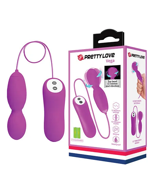 Pretty Love Vibrators Pretty Love Vega Rotating Head Mini Wand