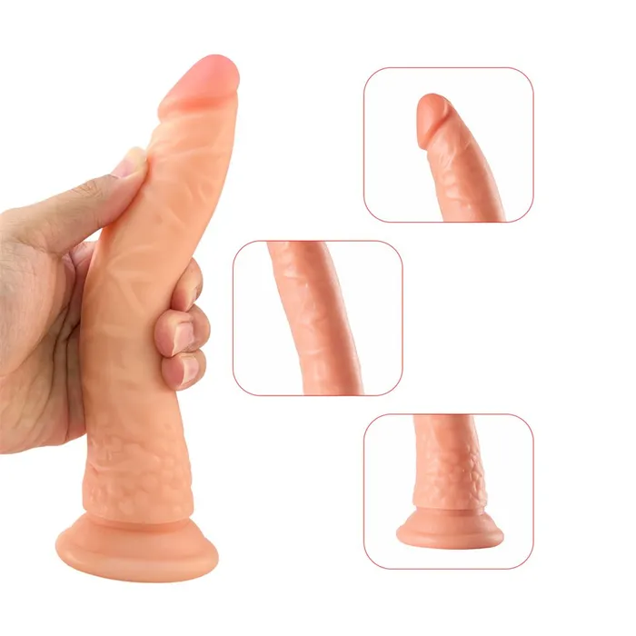TooTimidcom Dildos Realistic Curved 85 Inch Suction Cup Dildo