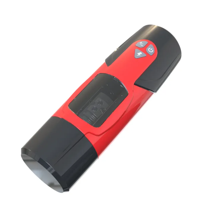 TooTimidcom Male Sex Toys MOANIQUE Telescopic Moaning HandsFree Masturbator Rotates and Thrusts