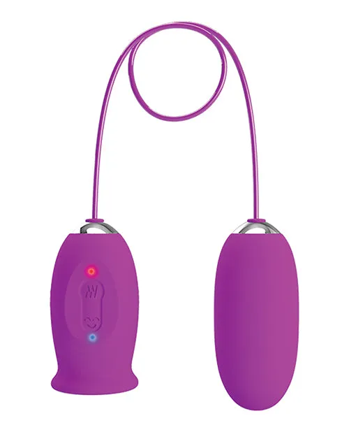Vibrators Pretty Love Pretty Love Daisy Silicone Licker Plus Egg Fuchsia