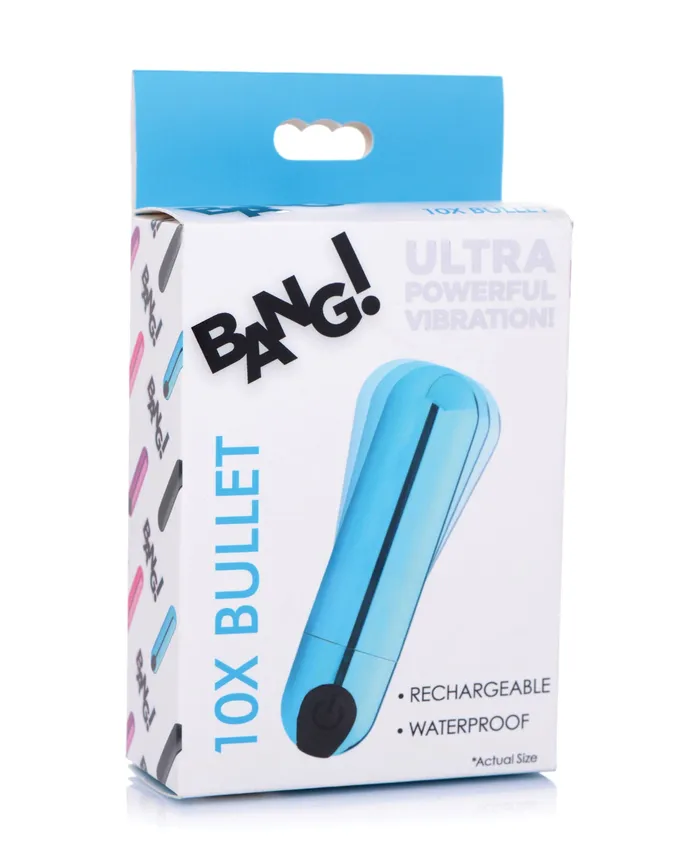 XR Brands Female Sex Toys Bang 10X Rechargeable Vibrating Metallic Bullet XR Brands Female Sex Toys Bang 10X Rechargeable Vibrating Metallic Bullet