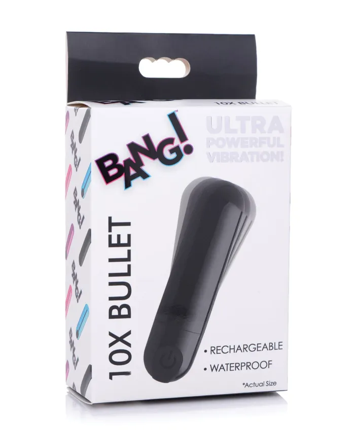 XR Brands Female Sex Toys Bang 10X Rechargeable Vibrating Metallic Bullet XR Brands Female Sex Toys Bang 10X Rechargeable Vibrating Metallic Bullet