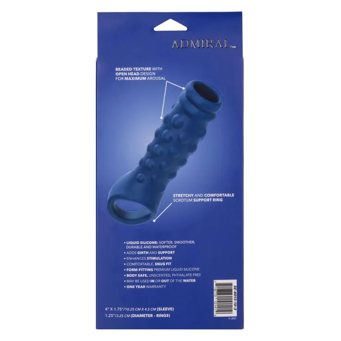 Admiral Liquid Silicone Beaded Extension Set Sail for Uncharted Pleasure California Exotic Novelties Female Sex Toys