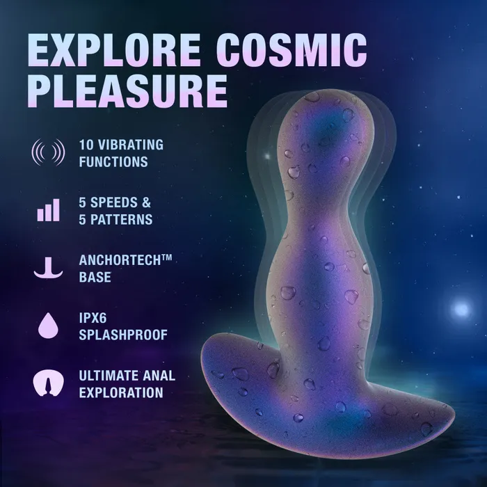 Anal Blush Anal Adventures Matrix By Blush Odyssey Vibrating Prostate Stimulator With AnchorTech Base Space Age Blue