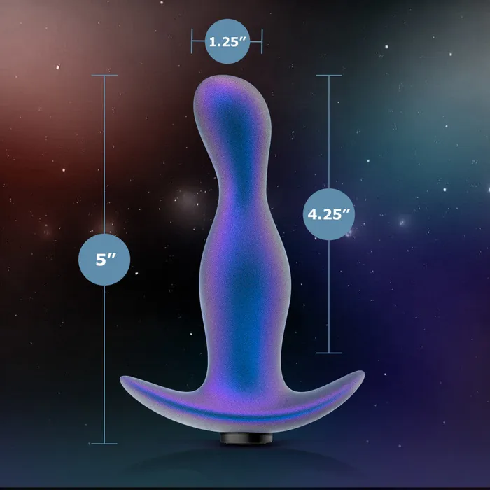 Anal Blush Anal Adventures Matrix By Blush Odyssey Vibrating Prostate Stimulator With AnchorTech Base Space Age Blue