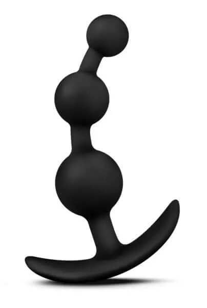 Anal Blush Novelties Luxe Be Me 3 Black Anal Beads