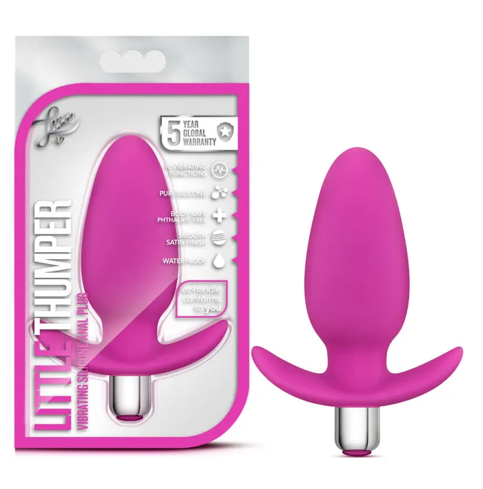 Anal Blush Novelties Luxe Little Thumper Fuchsia Pink Butt Plug