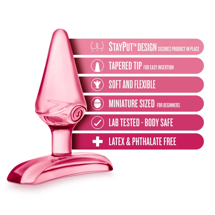Anal Blush Play With Me By Blush Jolly Plug Pink 275 Inch Anal Plug