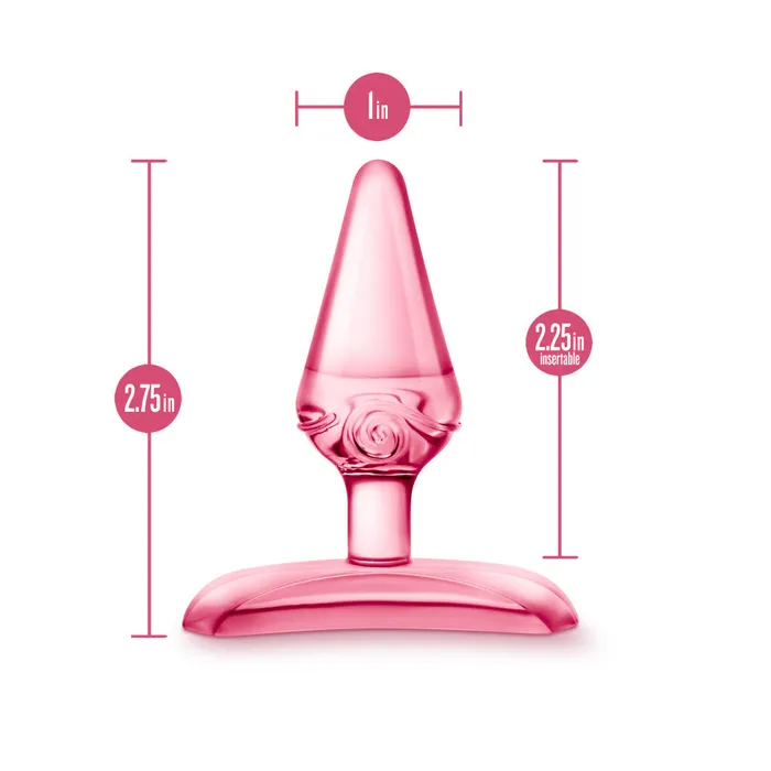 Anal Blush Play With Me By Blush Jolly Plug Pink 275 Inch Anal Plug
